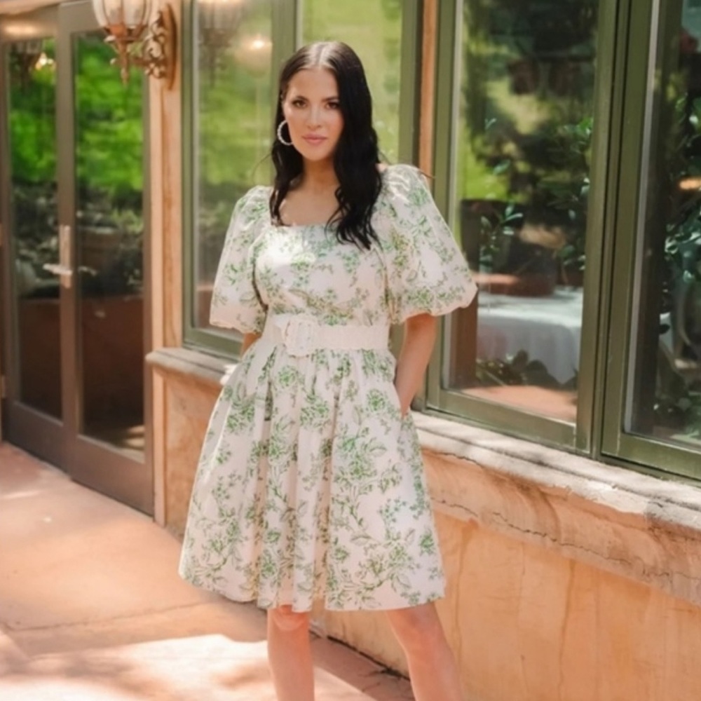 Rachel Parcell Sage Toile Dress
